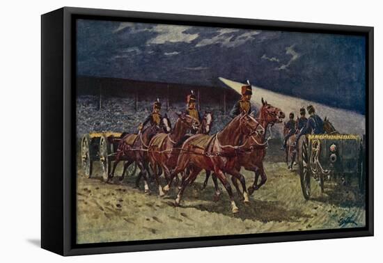 The Royal Horse Artillery Drive at the Searchlight Tattoo-William Barnes Wollen-Framed Premier Image Canvas