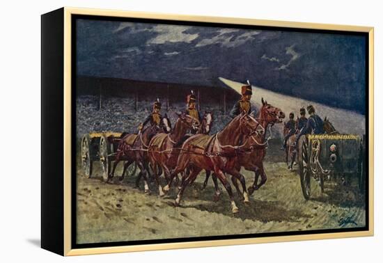 The Royal Horse Artillery Drive at the Searchlight Tattoo-William Barnes Wollen-Framed Premier Image Canvas