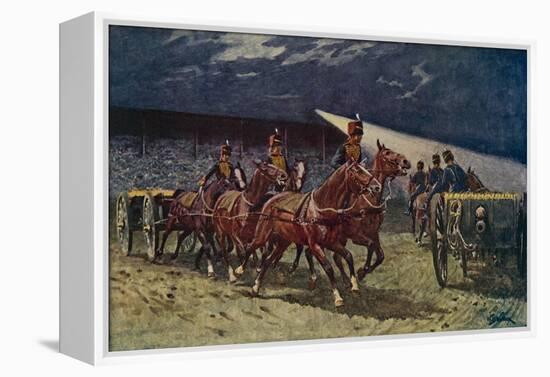 The Royal Horse Artillery Drive at the Searchlight Tattoo-William Barnes Wollen-Framed Premier Image Canvas