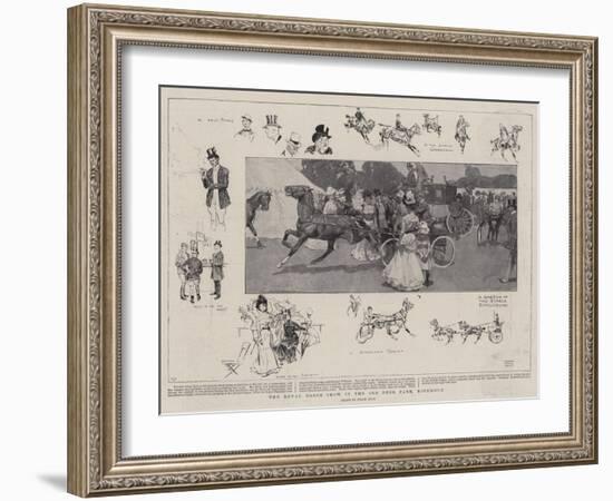 The Royal Horse Show in the Old Deer Park, Richmond-Frank Craig-Framed Giclee Print