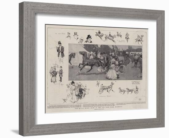 The Royal Horse Show in the Old Deer Park, Richmond-Frank Craig-Framed Giclee Print