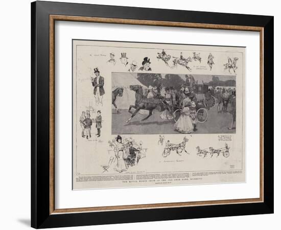 The Royal Horse Show in the Old Deer Park, Richmond-Frank Craig-Framed Giclee Print