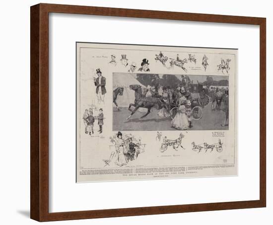 The Royal Horse Show in the Old Deer Park, Richmond-Frank Craig-Framed Giclee Print
