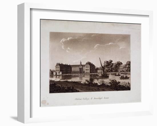 The Royal Hospital and Ranelagh House, Chelsea, London, C1800-null-Framed Giclee Print