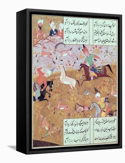 The Royal Hunt, from a Book of Poems by Hafiz Shirazi-null-Framed Premier Image Canvas