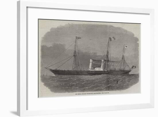 The Royal Italian Steam-Ship Esploratore-Edwin Weedon-Framed Giclee Print