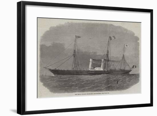 The Royal Italian Steam-Ship Esploratore-Edwin Weedon-Framed Giclee Print