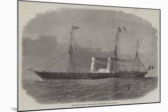 The Royal Italian Steam-Ship Esploratore-Edwin Weedon-Mounted Giclee Print