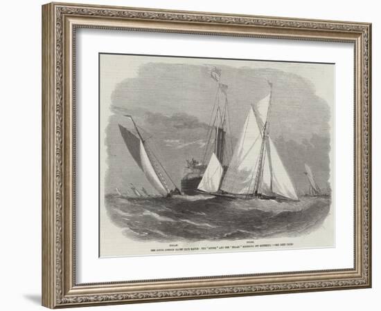 The Royal London Yacht Club Match, the Gnome and the Zillah Rounding Off Southend-Edwin Weedon-Framed Giclee Print