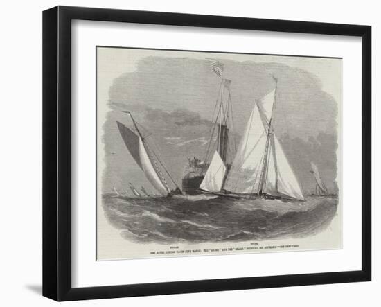 The Royal London Yacht Club Match, the Gnome and the Zillah Rounding Off Southend-Edwin Weedon-Framed Giclee Print