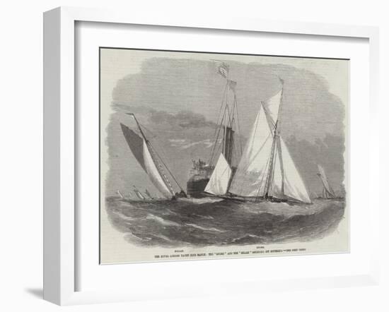 The Royal London Yacht Club Match, the Gnome and the Zillah Rounding Off Southend-Edwin Weedon-Framed Giclee Print