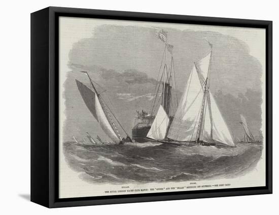 The Royal London Yacht Club Match, the Gnome and the Zillah Rounding Off Southend-Edwin Weedon-Framed Premier Image Canvas