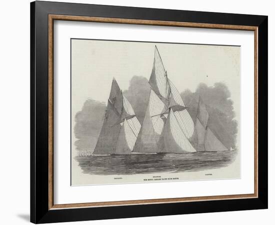 The Royal London Yacht Club Match-Edwin Weedon-Framed Giclee Print