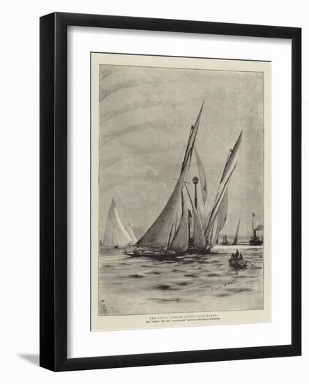 The Royal London Yacht Club Match-Charles William Wyllie-Framed Giclee Print