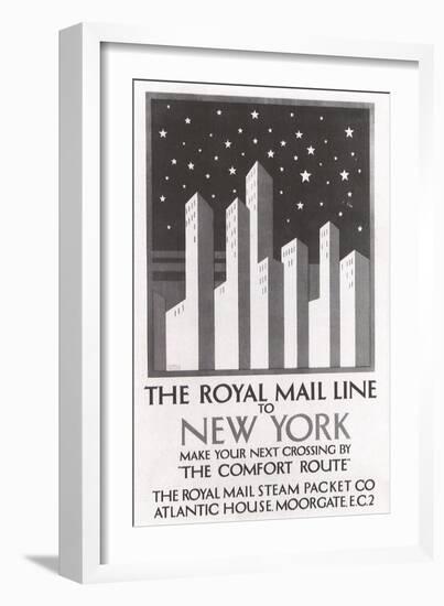 The Royal Mail Line to New York, c.1925-Horace Taylor-Framed Giclee Print