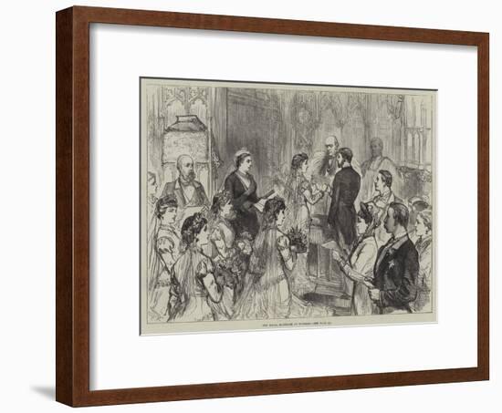 The Royal Marriage at Windsor-Charles Robinson-Framed Giclee Print