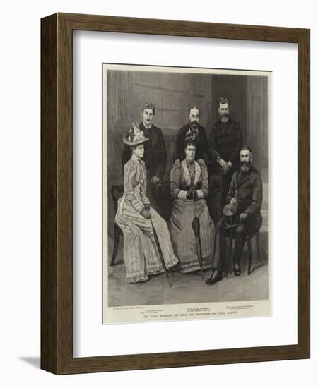 The Royal Marriage, the Bride and Bridegroom and their Parents-null-Framed Giclee Print