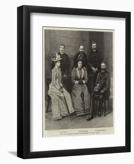 The Royal Marriage, the Bride and Bridegroom and their Parents-null-Framed Giclee Print