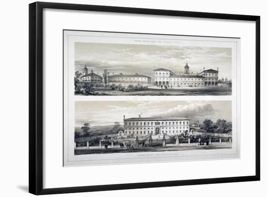 The Royal Naval School, Lewisham High Road, New Cross, Lewisham, London, C1870-null-Framed Giclee Print