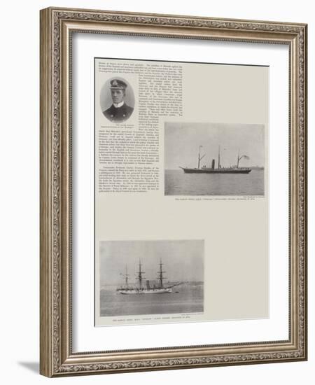 The Royal Navy at Apia-null-Framed Giclee Print