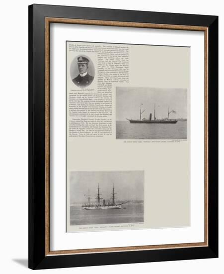 The Royal Navy at Apia-null-Framed Giclee Print