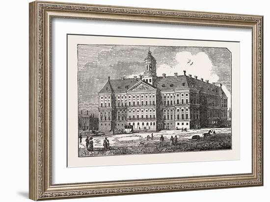 The Royal Palace at Amsterdam, the Netherlands-null-Framed Giclee Print