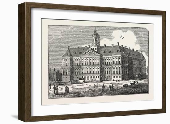 The Royal Palace at Amsterdam, the Netherlands-null-Framed Giclee Print