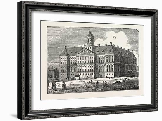 The Royal Palace at Amsterdam, the Netherlands-null-Framed Giclee Print