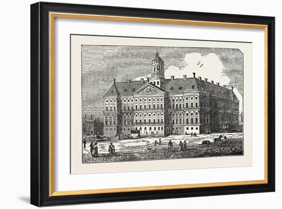 The Royal Palace at Amsterdam, the Netherlands-null-Framed Giclee Print