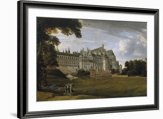 The Royal Palace in Brussels (The Palace of Coudenberg)-Pieter Brueghel the Younger-Framed Premium Giclee Print