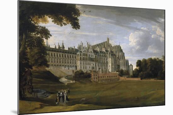 The Royal Palace in Brussels (The Palace of Coudenberg)-Pieter Brueghel the Younger-Mounted Premium Giclee Print