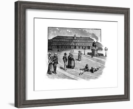 The Royal Palace, Naples, Italy, C1888-null-Framed Giclee Print