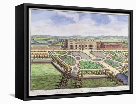 The Royal Palace of Hampton Court, London, 1730-Johannes Kip-Framed Premier Image Canvas