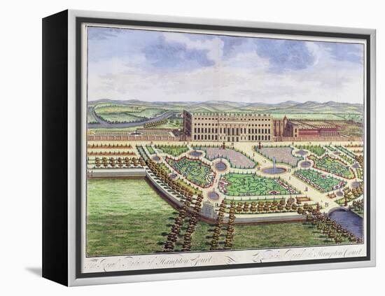 The Royal Palace of Hampton Court, London, 1730-Johannes Kip-Framed Premier Image Canvas