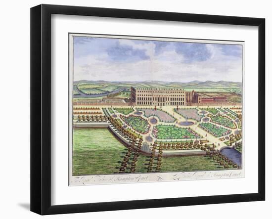 The Royal Palace of Hampton Court, London, 1730-Johannes Kip-Framed Giclee Print