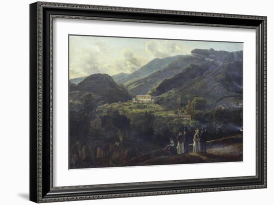 The Royal Palace of Quisisana, Near Naples-Johan Christian Clausen Dahl-Framed Giclee Print