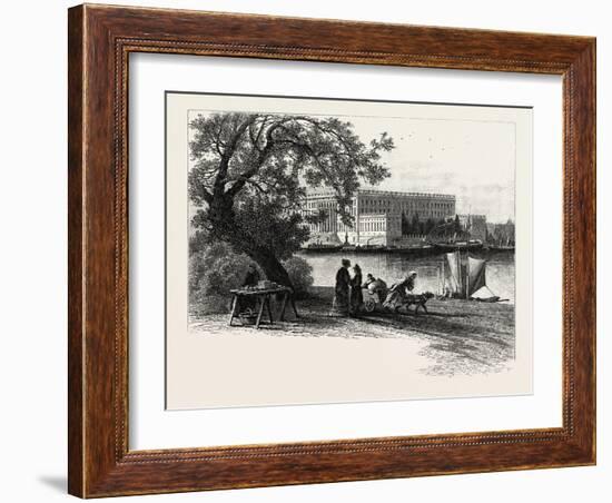 The Royal Palace, Stockholm, Sweden, 19th Century-null-Framed Giclee Print