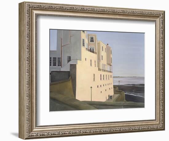 The Royal Pier Hotel. Evening Light with Elderly Couple, 2006-Peter Breeden-Framed Giclee Print