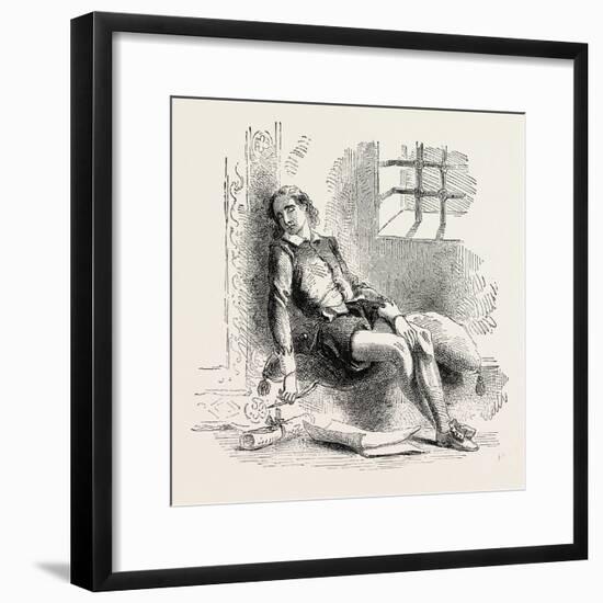 The Royal Poet in His Prison-null-Framed Giclee Print