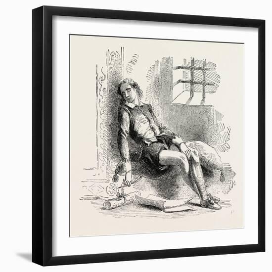 The Royal Poet in His Prison-null-Framed Giclee Print