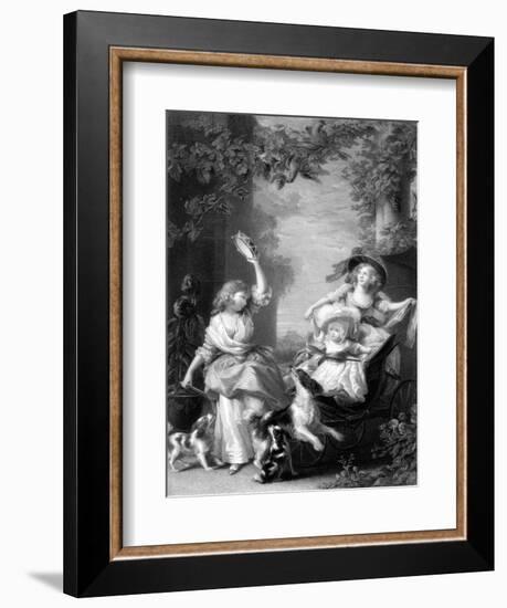 The Royal Princesses, Children of King George III, 19th Century-Robert Graves-Framed Giclee Print