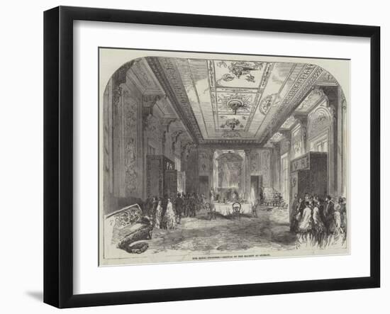 The Royal Progress, Arrival of Her Majesty at Swindon-null-Framed Giclee Print