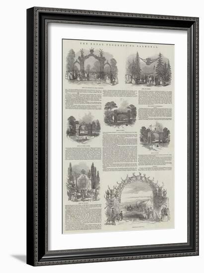 The Royal Progress to Balmoral-null-Framed Giclee Print