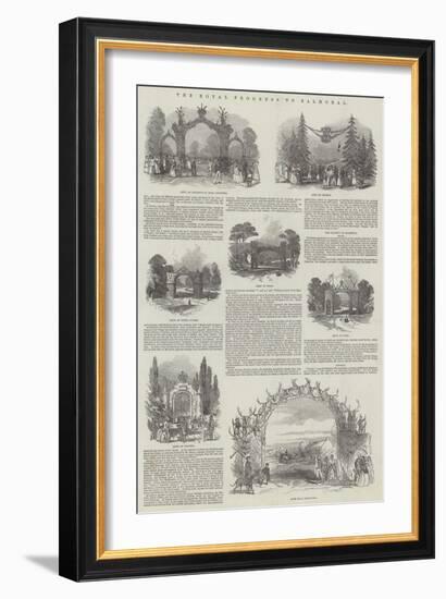 The Royal Progress to Balmoral-null-Framed Giclee Print