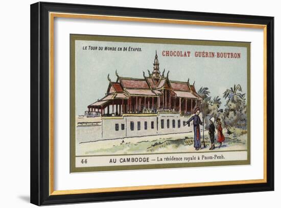 The Royal Residence at Phnom Penh, Cambodia-null-Framed Giclee Print