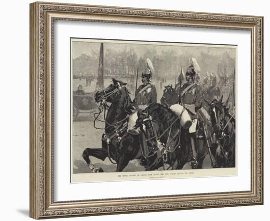 The Royal Review of Troops from Egypt, the Life Guards Passing the Queen-George L. Seymour-Framed Giclee Print