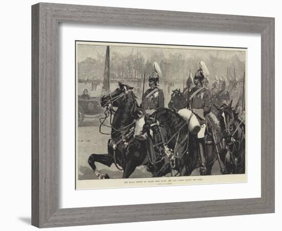 The Royal Review of Troops from Egypt, the Life Guards Passing the Queen-George L. Seymour-Framed Giclee Print