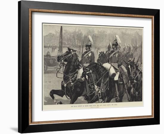 The Royal Review of Troops from Egypt, the Life Guards Passing the Queen-George L. Seymour-Framed Giclee Print