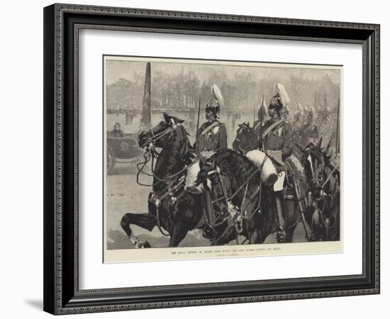 The Royal Review of Troops from Egypt, the Life Guards Passing the Queen-George L. Seymour-Framed Giclee Print