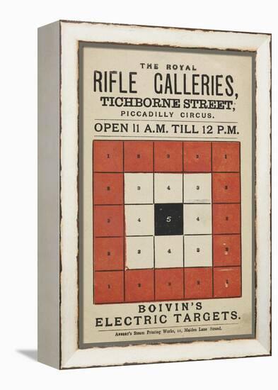 The Royal Rifle Galleries, Tichborne Street Boivin's Electric Targets-null-Framed Premier Image Canvas